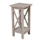 International Concepts Rectangle 24 in X-Sided Plant Stand, 12 W, 12 L, 24 in H, Wood, Washed Gray Taupe OT09-3071X - alternate 4